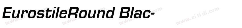 EurostileRound Blac字体转换